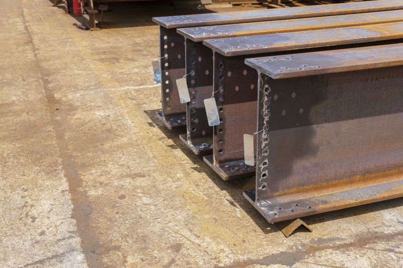 Steel Beam Installation in Summer